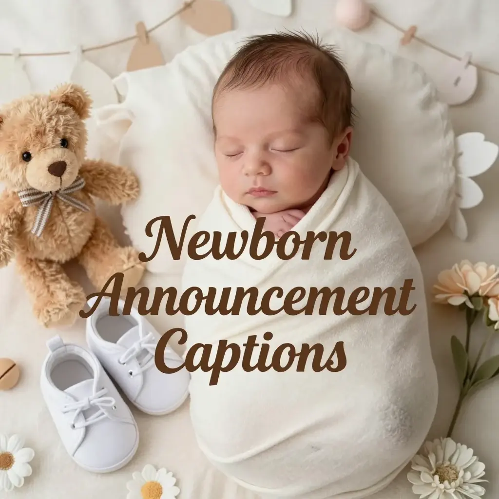 baby announcement captions